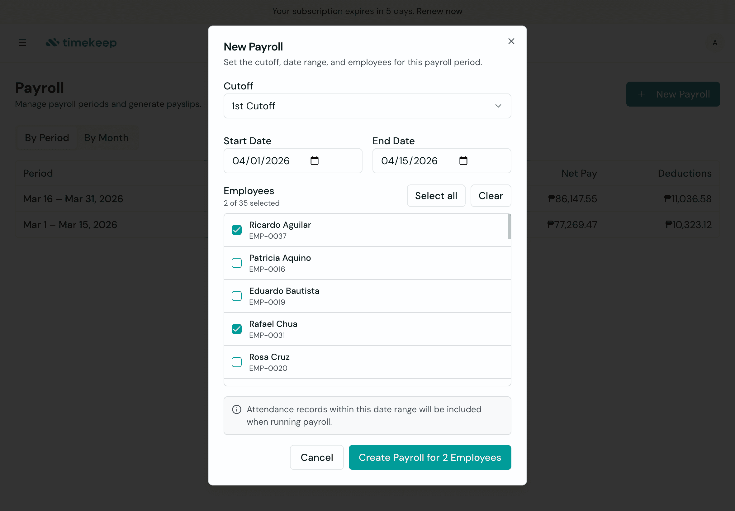 Payroll Runs That Match Your Team