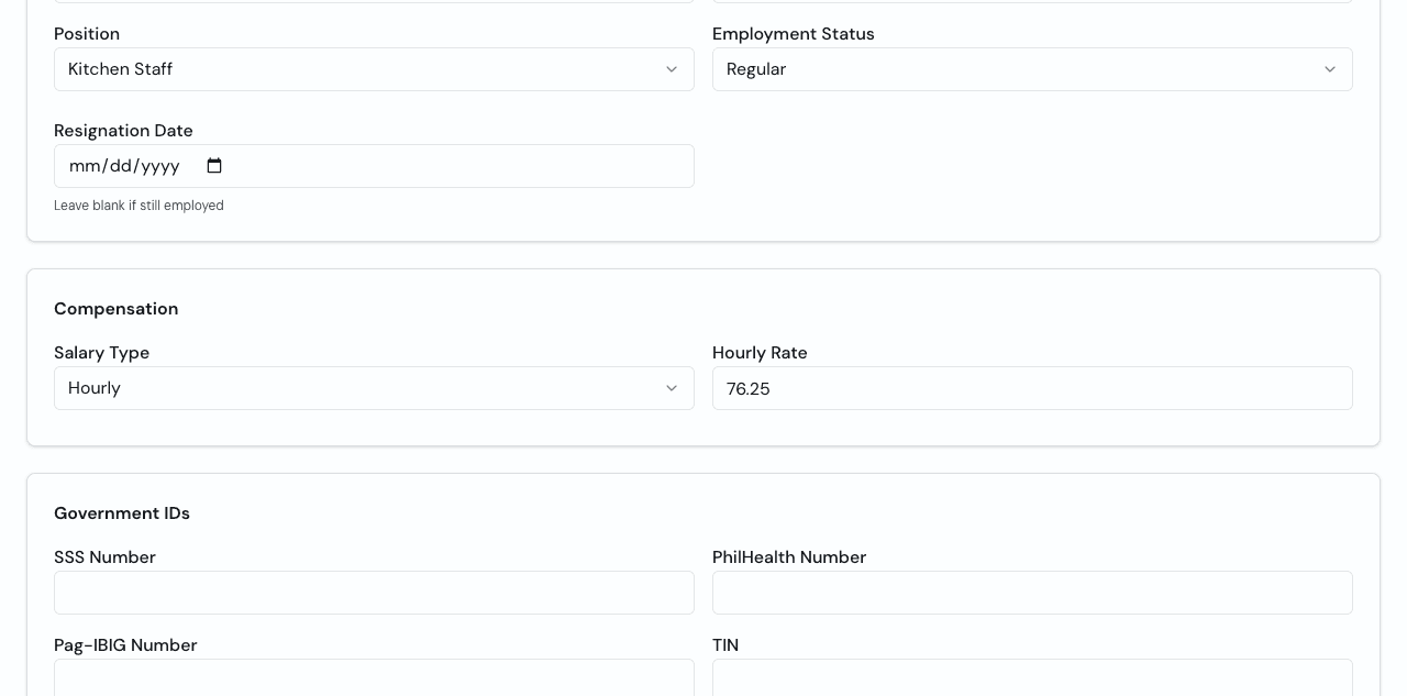 Hourly Employees, Handled Natively